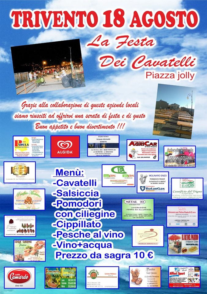 La Festa dei Cavatelli -18 Agosto- Città di Trivento