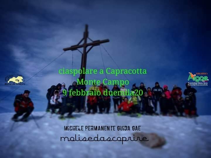 Ciaspolare A Monte Campo Capracotta 9 febbraio